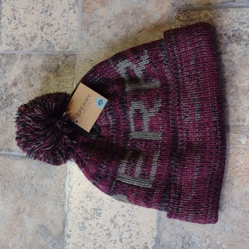 Sperry winter hat hockey beanie BNWT